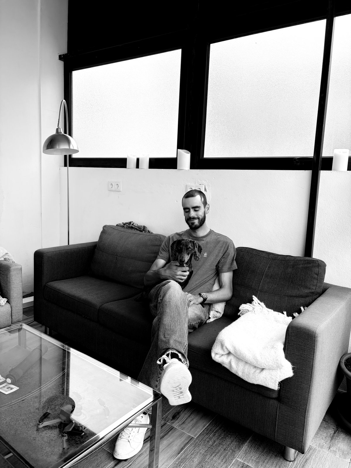 Francisco with his dog